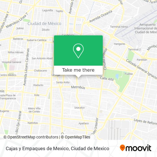 Mapa de Cajas y Empaques de Mexico