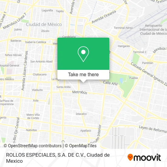 Mapa de ROLLOS ESPECIALES, S.A. DE C.V.