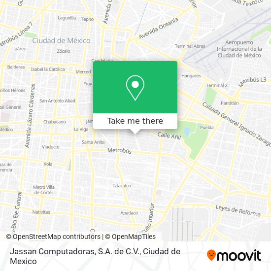 Jassan Computadoras, S.A. de C.V. map