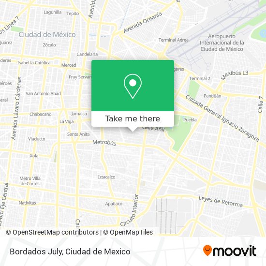 Bordados July map