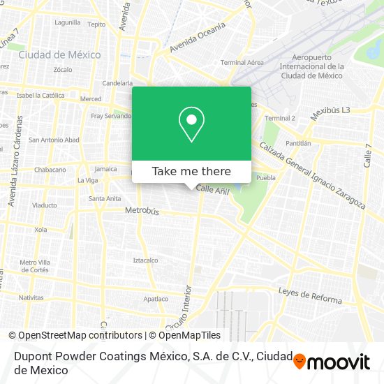 Dupont Powder Coatings México, S.A. de C.V. map