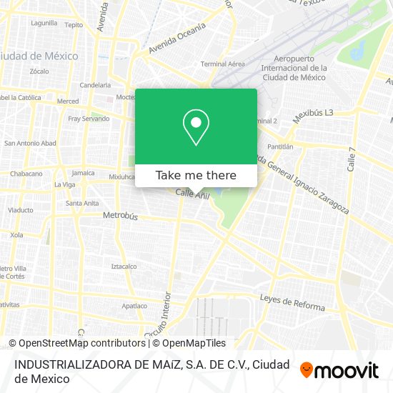 INDUSTRIALIZADORA DE MAíZ, S.A. DE C.V. map