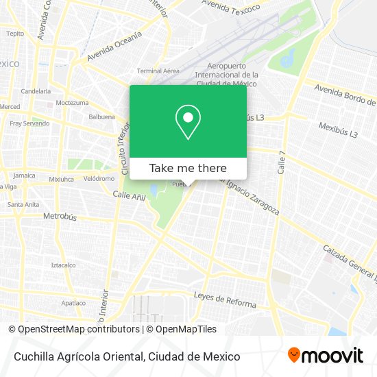 Cuchilla Agrícola Oriental map