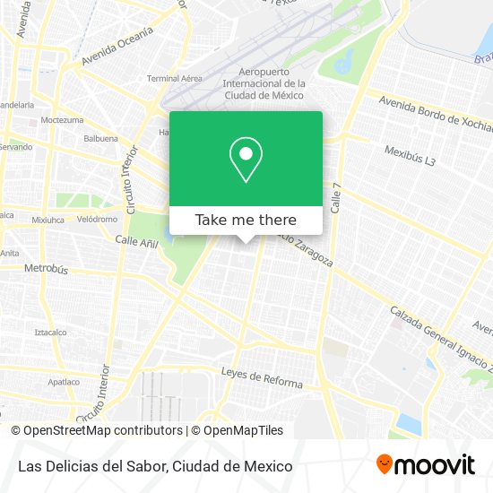 Las Delicias del Sabor map