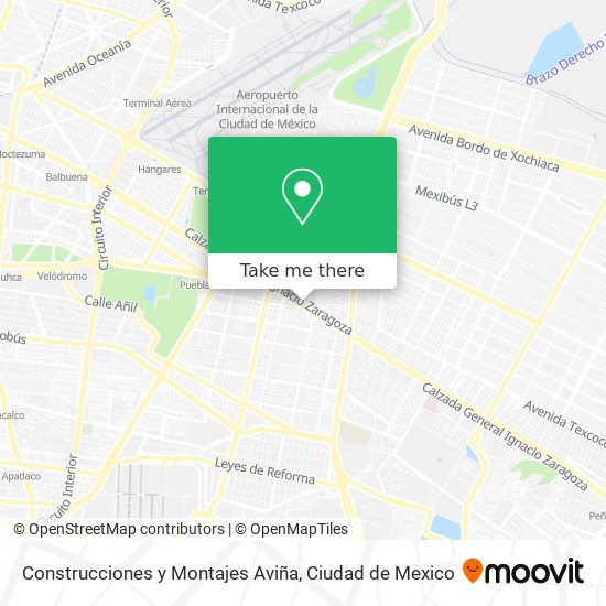 Mapa de Construcciones y Montajes Aviña
