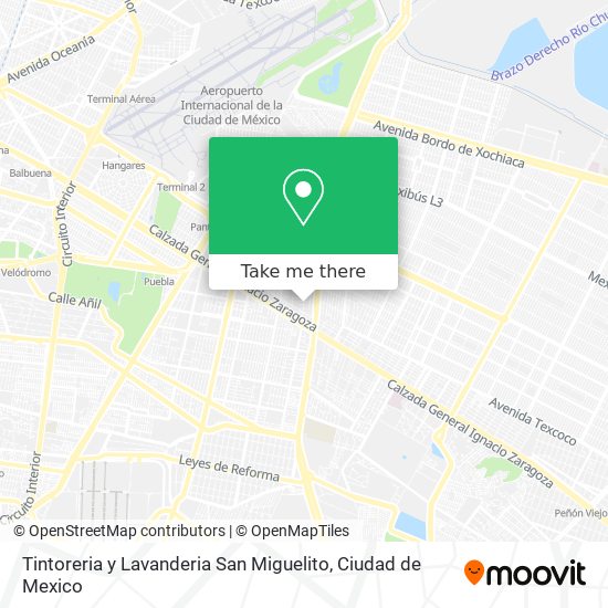 Tintoreria y Lavanderia San Miguelito map