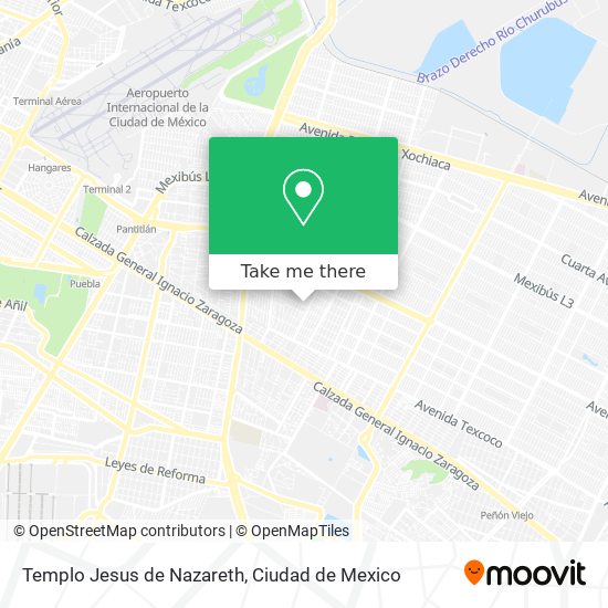 Templo Jesus de Nazareth map