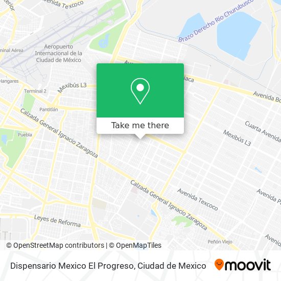 Dispensario Mexico El Progreso map