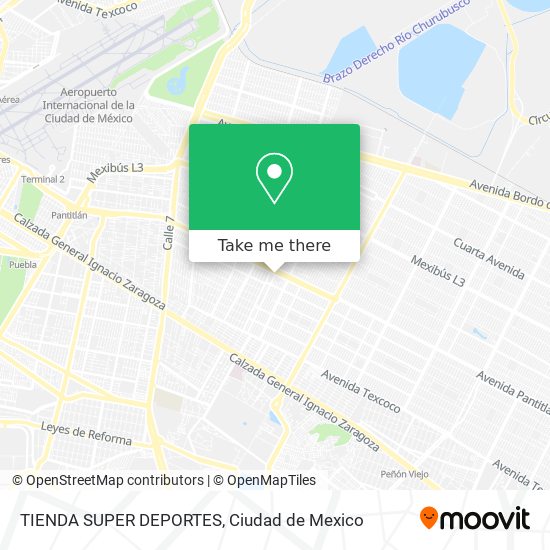 TIENDA SUPER DEPORTES map