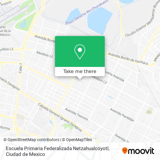 Mapa de Escuela Primaria Federalizada Netzahualcóyotl