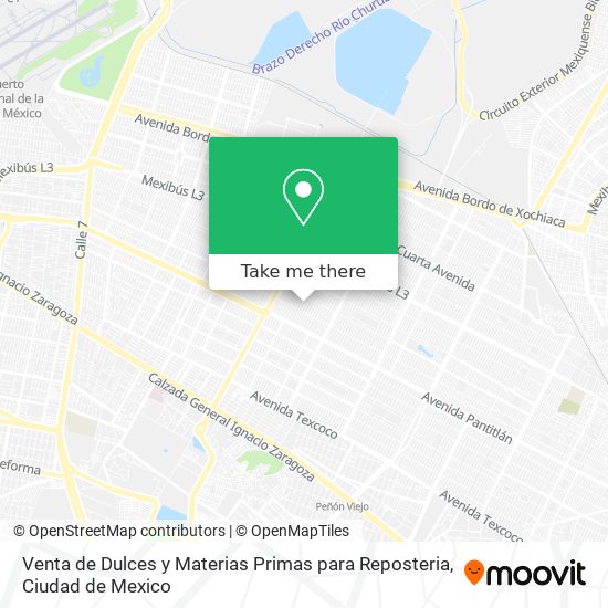 Venta de Dulces y Materias Primas para Reposteria map