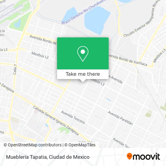 Mueblería Tapatia map