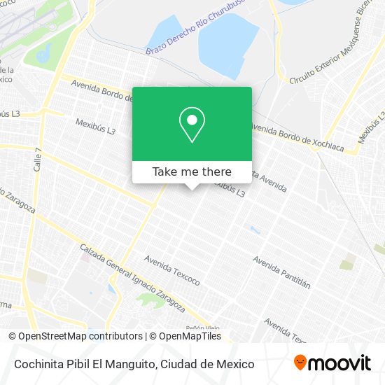 Mapa de Cochinita Pibil El Manguito