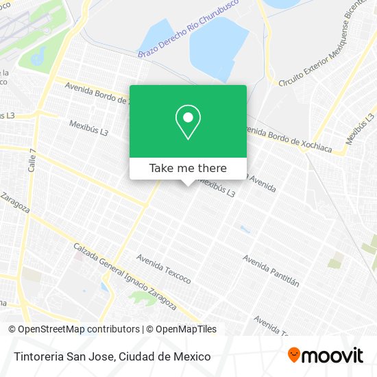 Mapa de Tintoreria San Jose