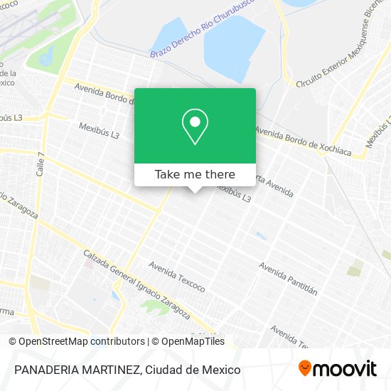 Mapa de PANADERIA MARTINEZ