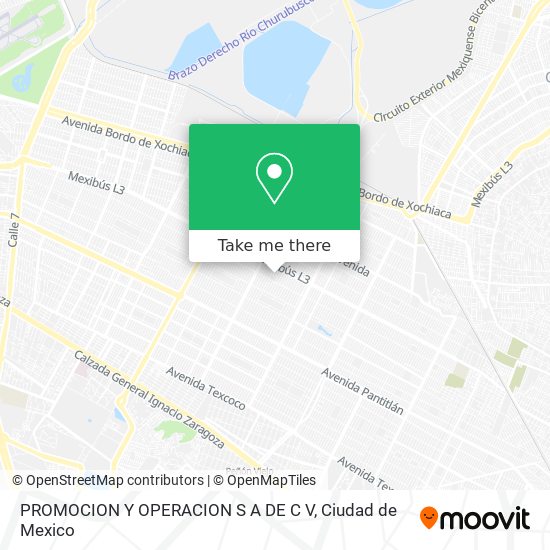 Mapa de PROMOCION Y OPERACION S A DE C V