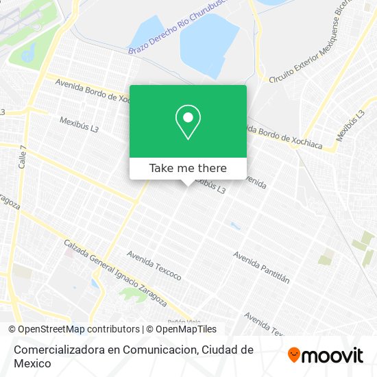 Comercializadora en Comunicacion map