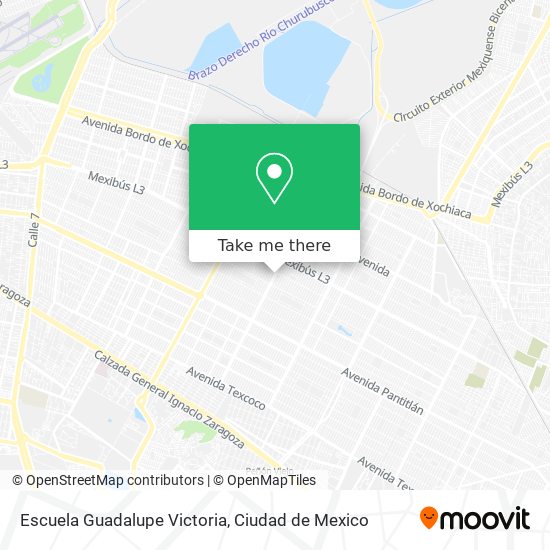 Mapa de Escuela Guadalupe Victoria