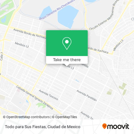 Todo para Sus Fiestas map