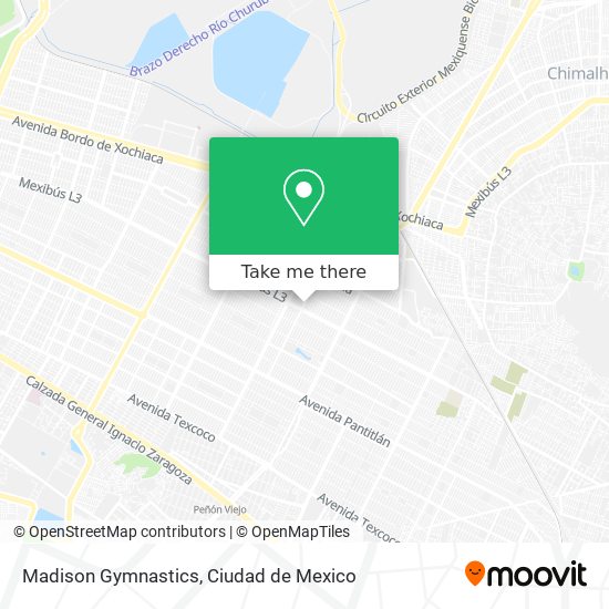 Mapa de Madison Gymnastics