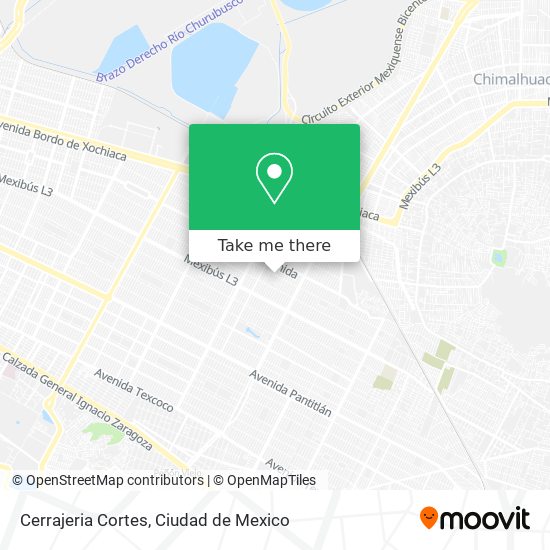 Cerrajeria Cortes map