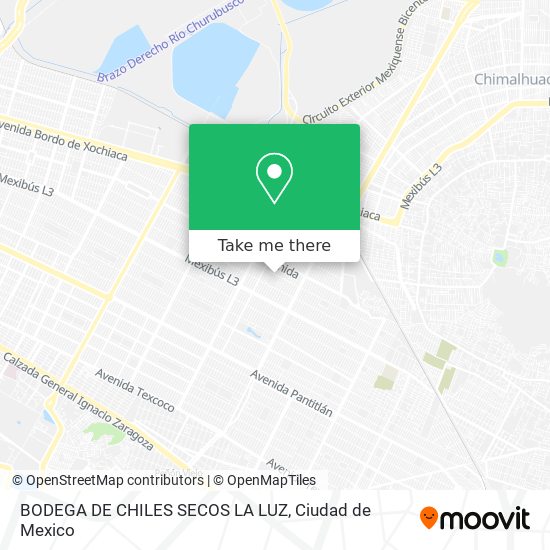 Mapa de BODEGA DE CHILES SECOS LA LUZ