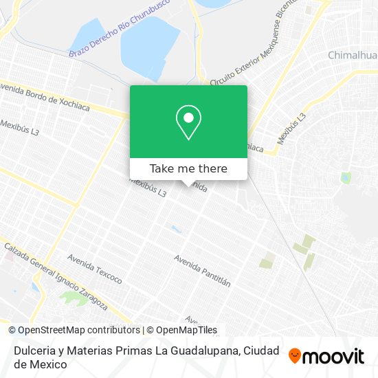 Mapa de Dulceria y Materias Primas La Guadalupana