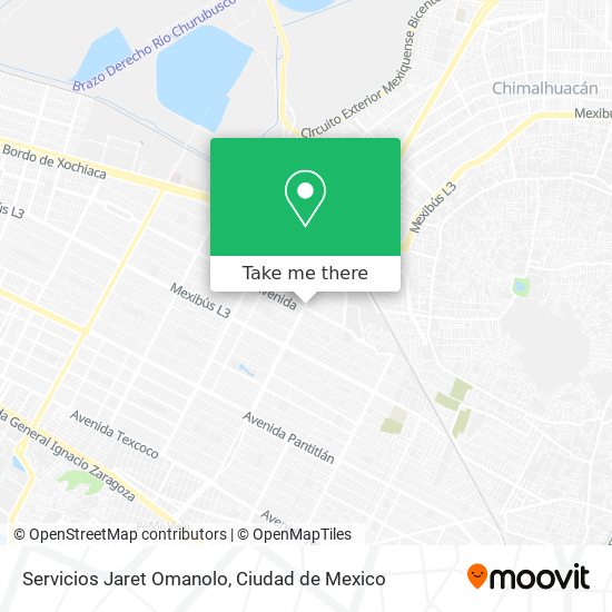 Servicios Jaret Omanolo map