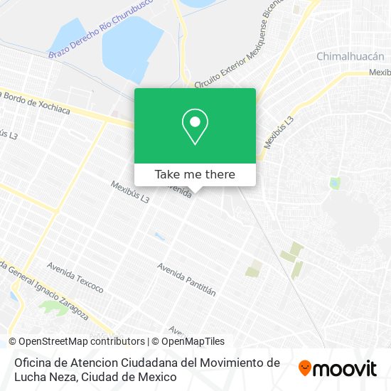 Oficina de Atencion Ciudadana del Movimiento de Lucha Neza map