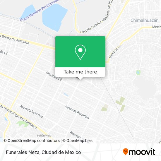 Mapa de Funerales Neza