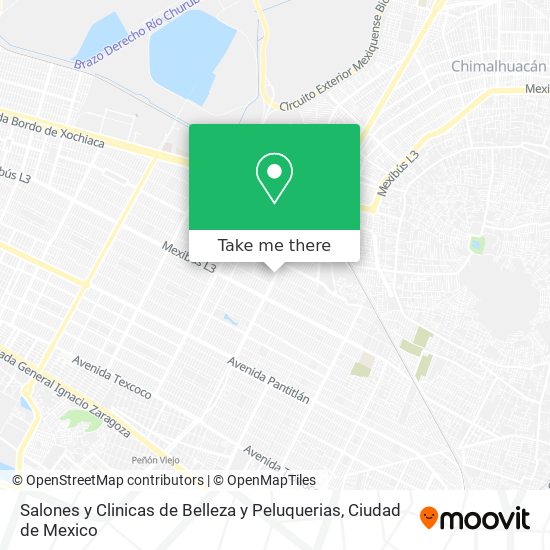 Salones y Clinicas de Belleza y Peluquerias map