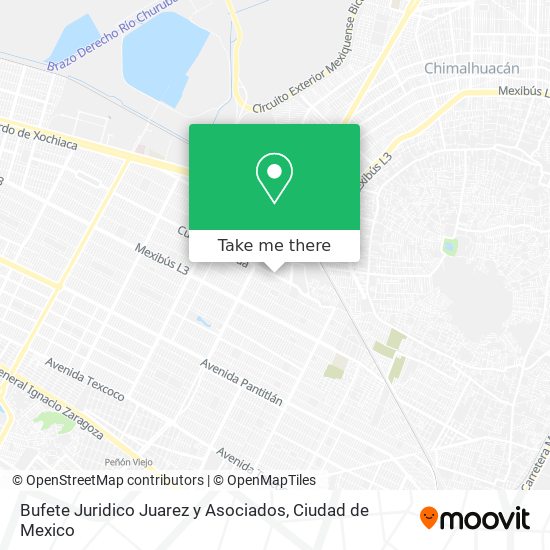 Bufete Juridico Juarez y Asociados map