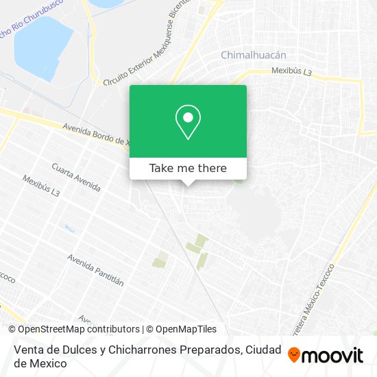 Mapa de Venta de Dulces y Chicharrones Preparados