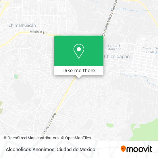 Alcoholicos Anonimos map
