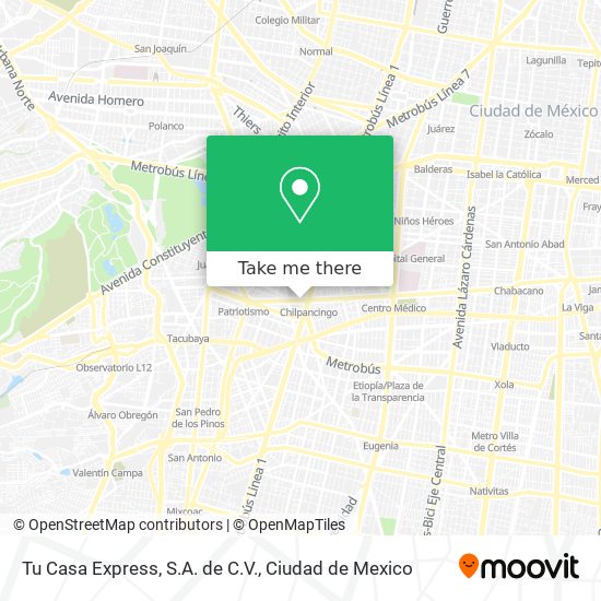 Tu Casa Express, S.A. de C.V. map