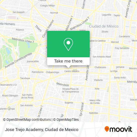 Mapa de Jose Trejo Academy