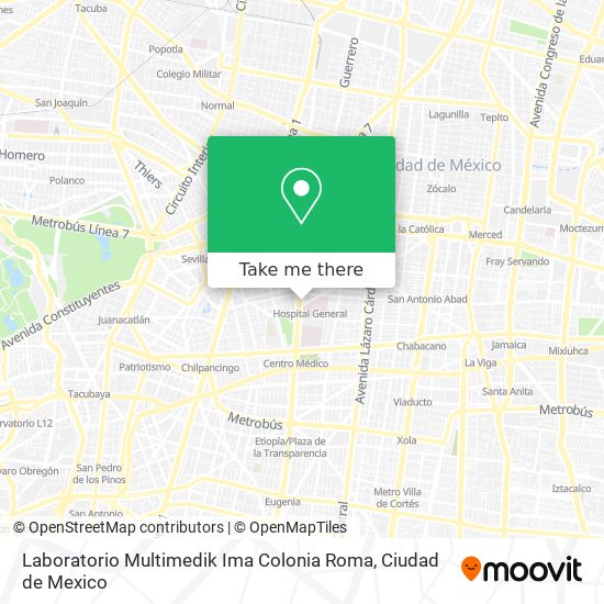 Laboratorio Multimedik Ima Colonia Roma map