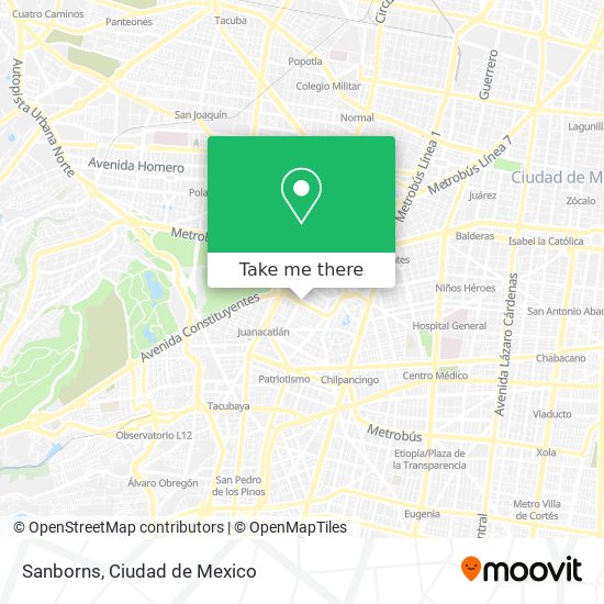 Mapa de Sanborns