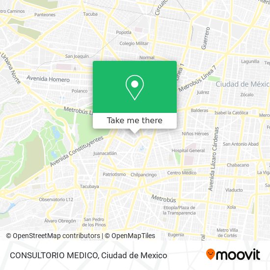 CONSULTORIO MEDICO map