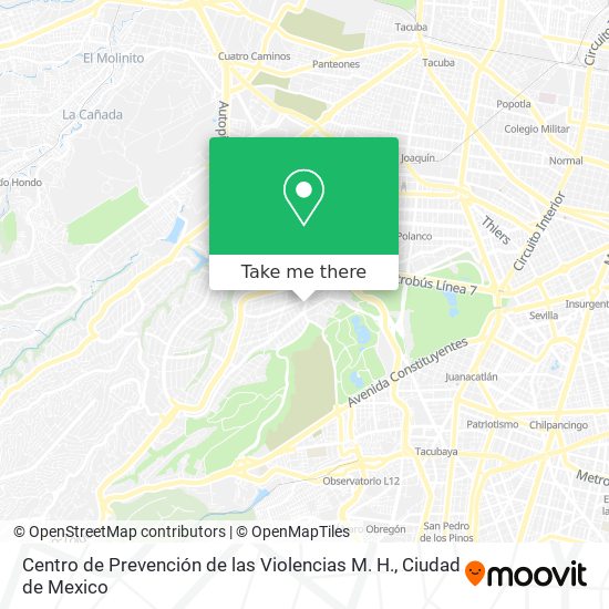 Centro de Prevención de las Violencias M. H. map