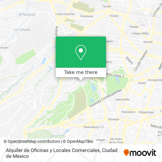 Alquiler de Oficinas y Locales Comerciales map