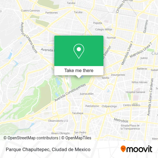 Parque Chapultepec map