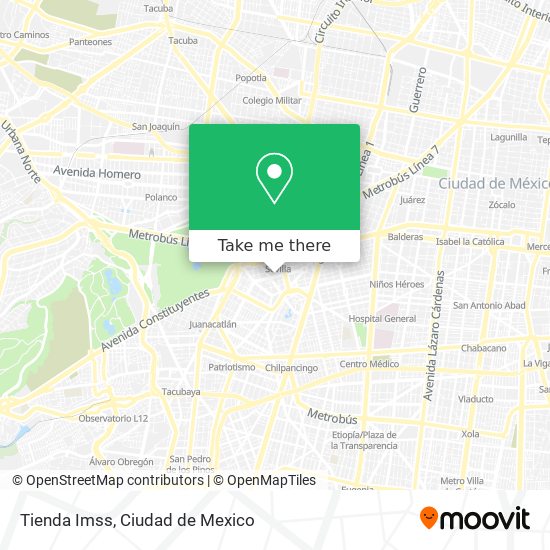 Mapa de Tienda Imss