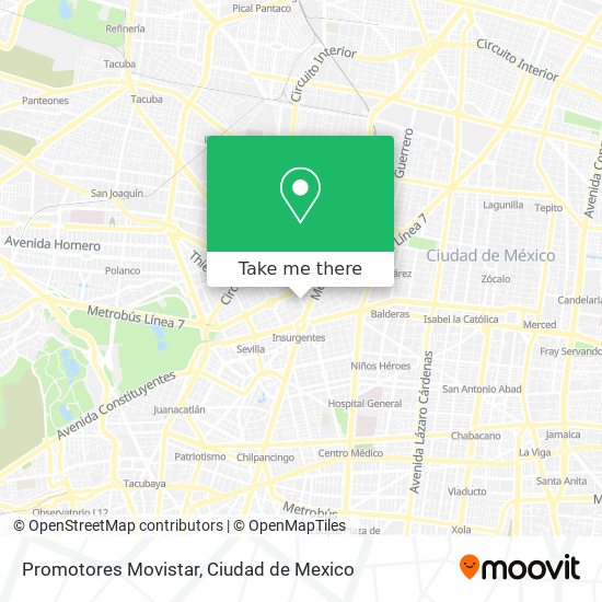 Promotores Movistar map