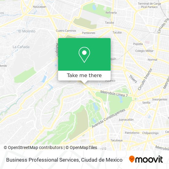 Business Professional Services map