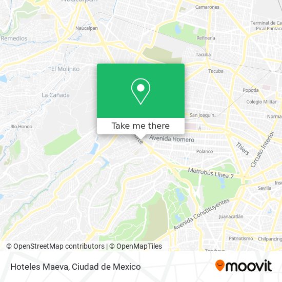 Hoteles Maeva map