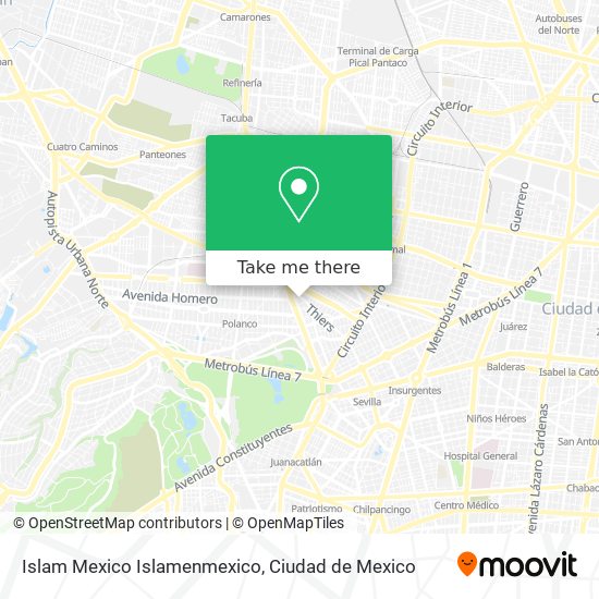 Mapa de Islam Mexico Islamenmexico