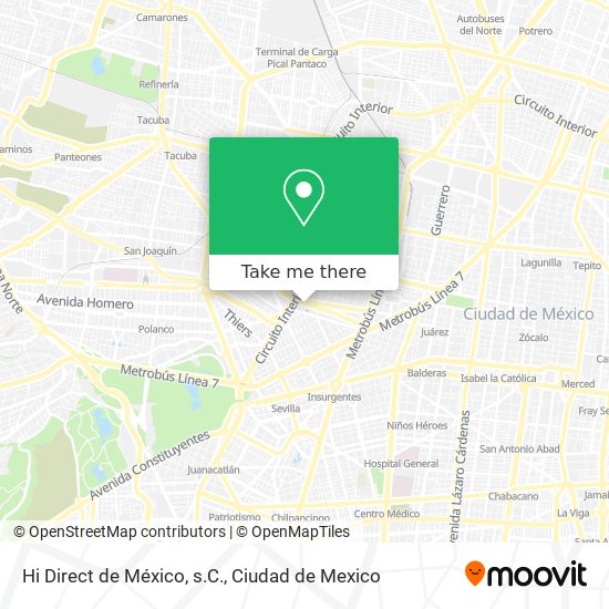 Hi Direct de México, s.C. map