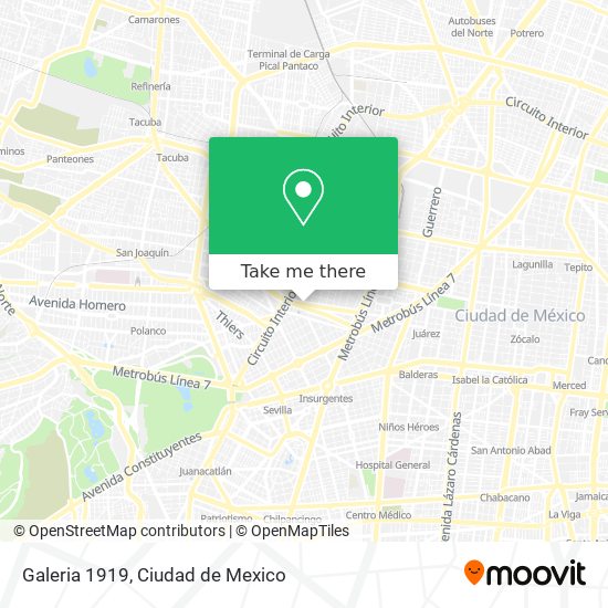 Mapa de Galeria 1919