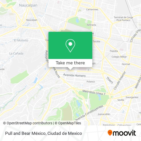 Mapa de Pull and Bear México